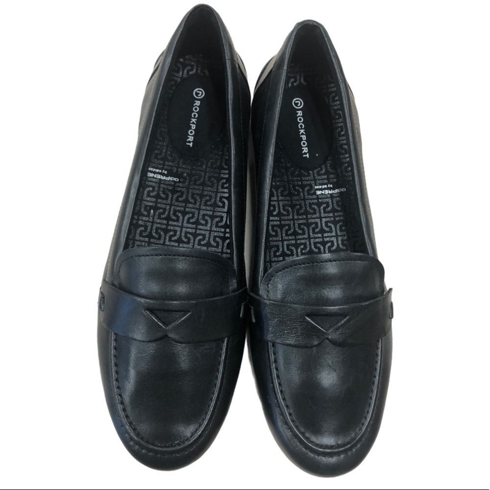 ROCKPORT BLACK LOAFERS SHOES Sz 9